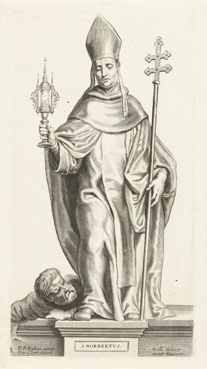 Saint Norbert Wall Art by Petrus Clouwet - High-Resolution Digital Print