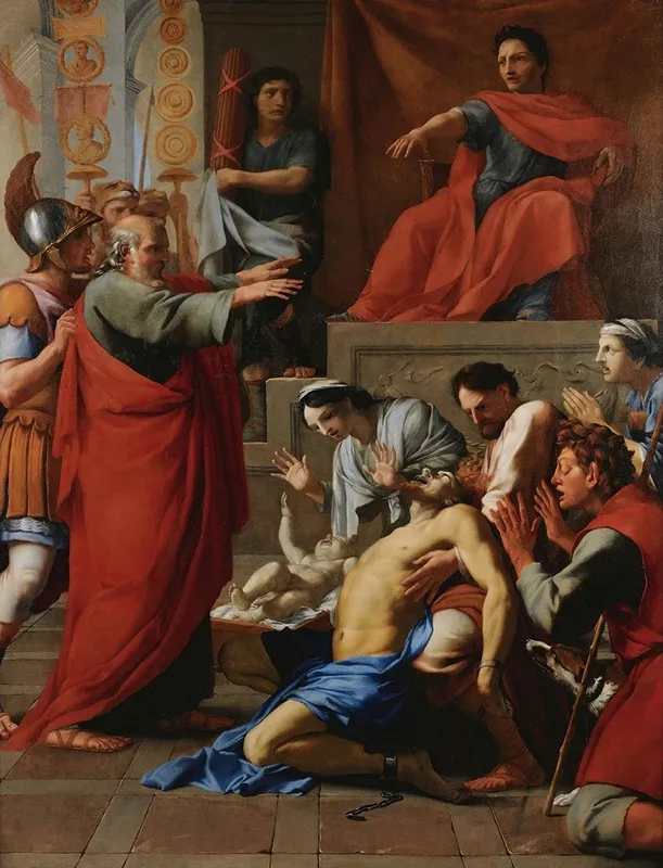 Saint Paul Exorcizing A Possessed Man
