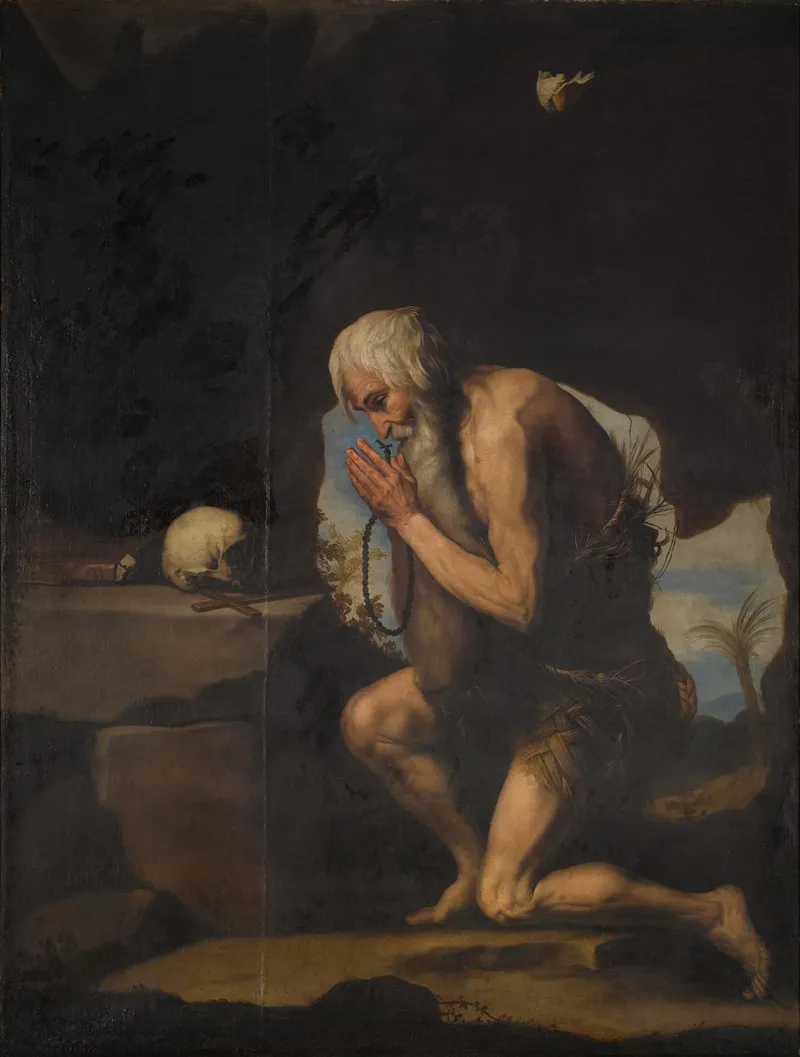Saint Paul The Hermit 2 Wall Art by Follower of Jusepe de Ribera - High-Resolution Digital Print