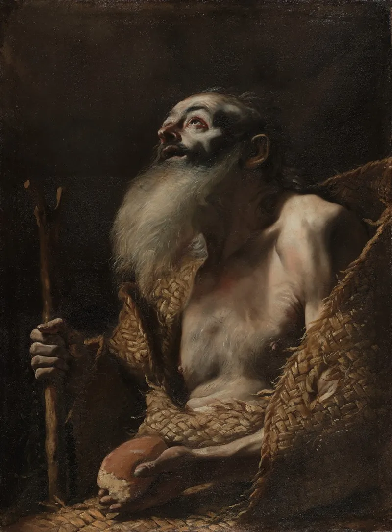 Saint Paul The Hermit Wall Art by Mattia Preti - High-Resolution Digital Print
