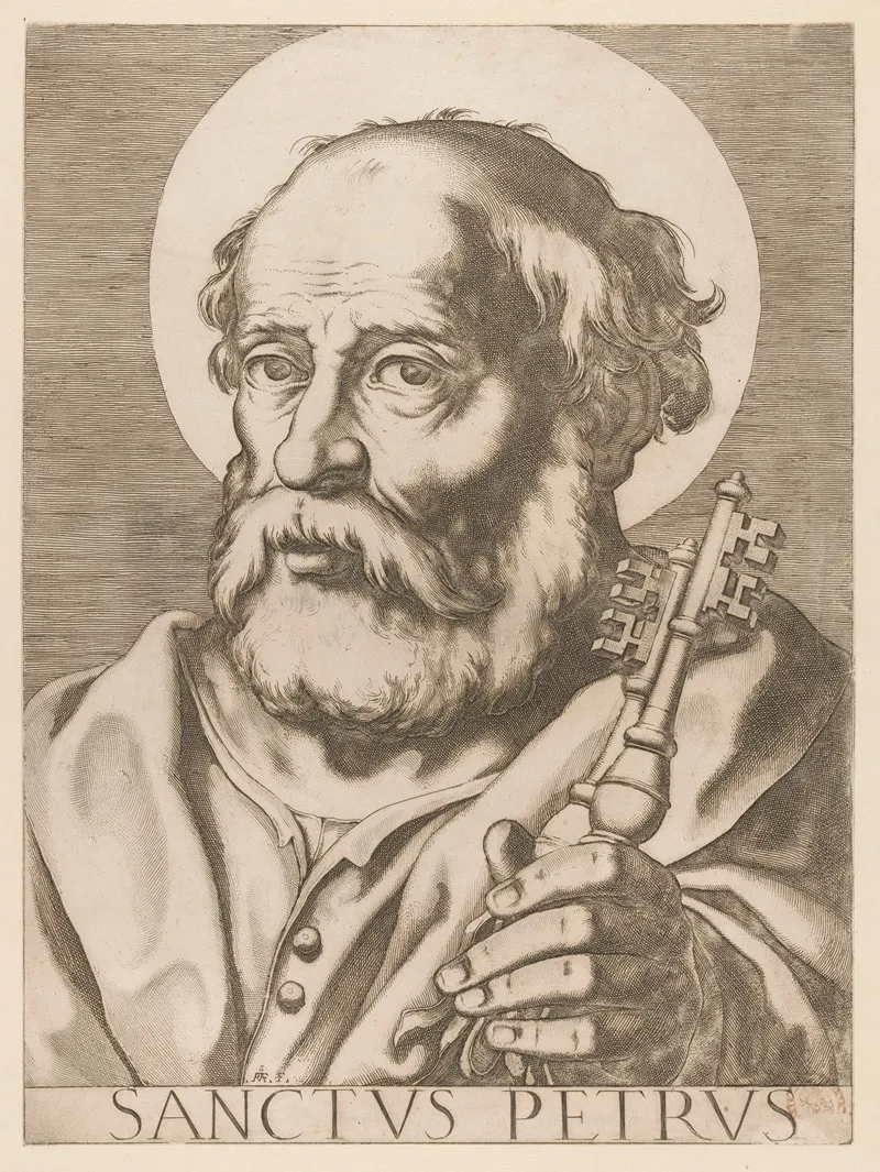 Saint Peter 18 Wall Art by Raffaello Schiaminossi - High-Resolution Digital Print
