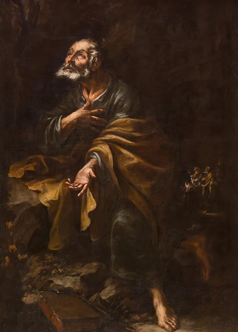 Saint Peter Repentant 2 Wall Art by Juan de Valdés Leal - High-Resolution Digital Print