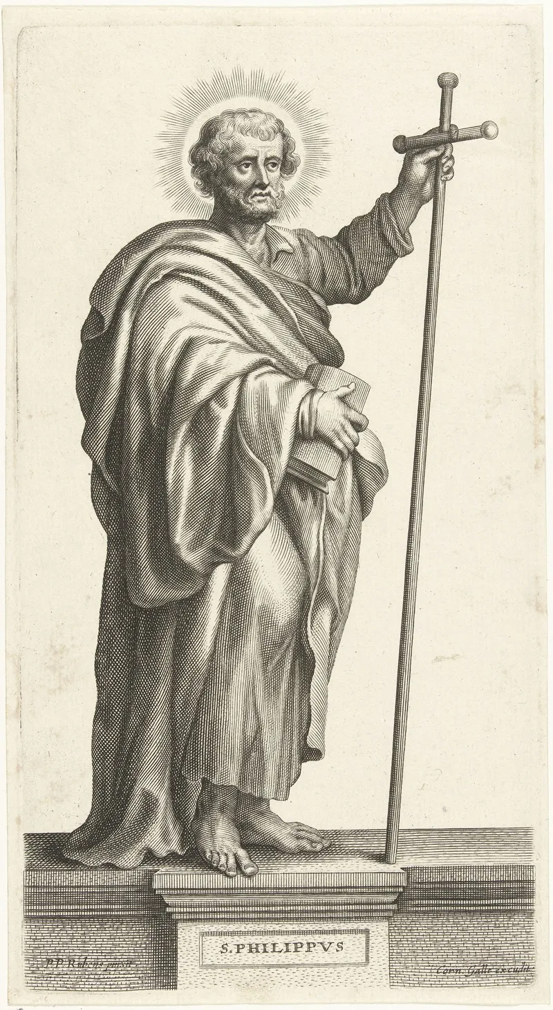 Saint Philip 5 Wall Art by Petrus Clouwet - High-Resolution Digital Print