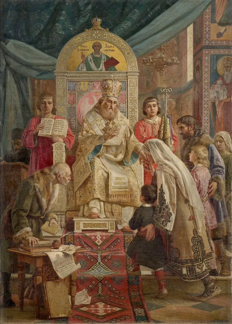 Saint Sava Blesses Srpcad