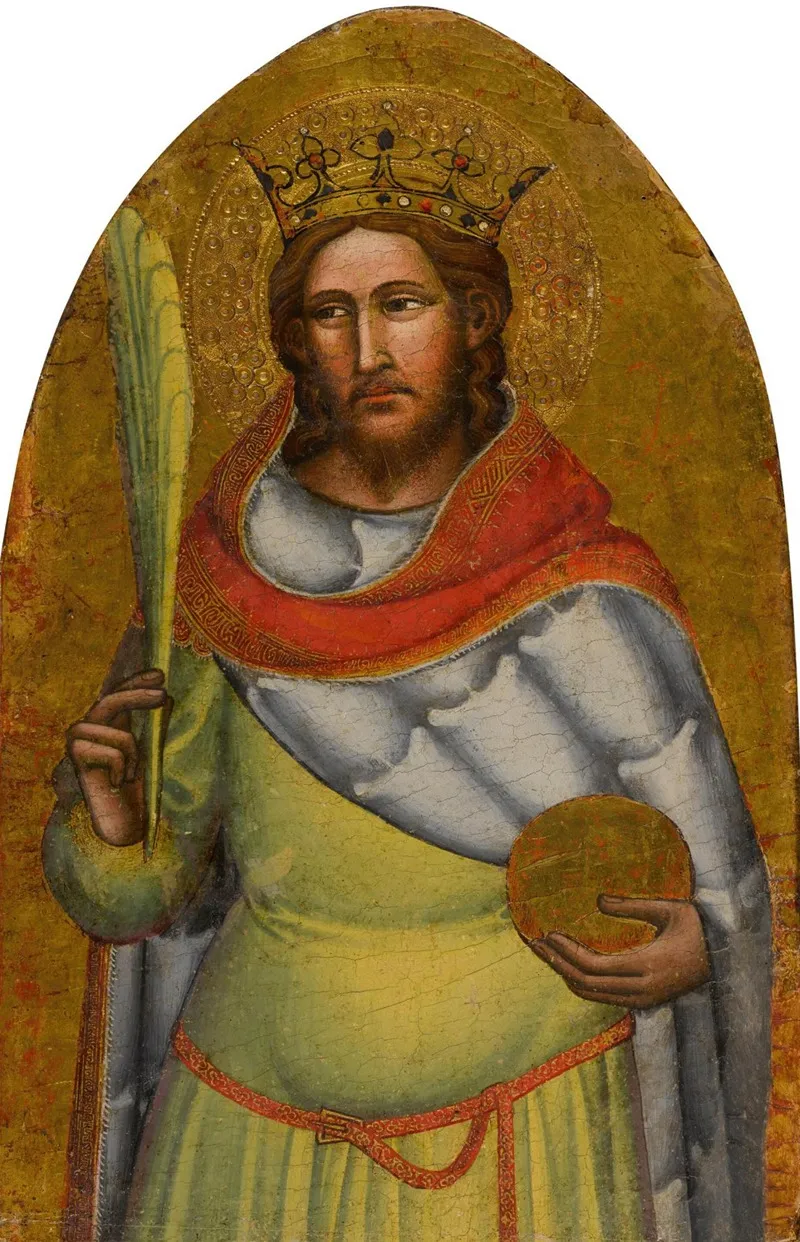 Saint Sigismund Wall Art by Niccolò di Pietro Gerini - High-Resolution Digital Print