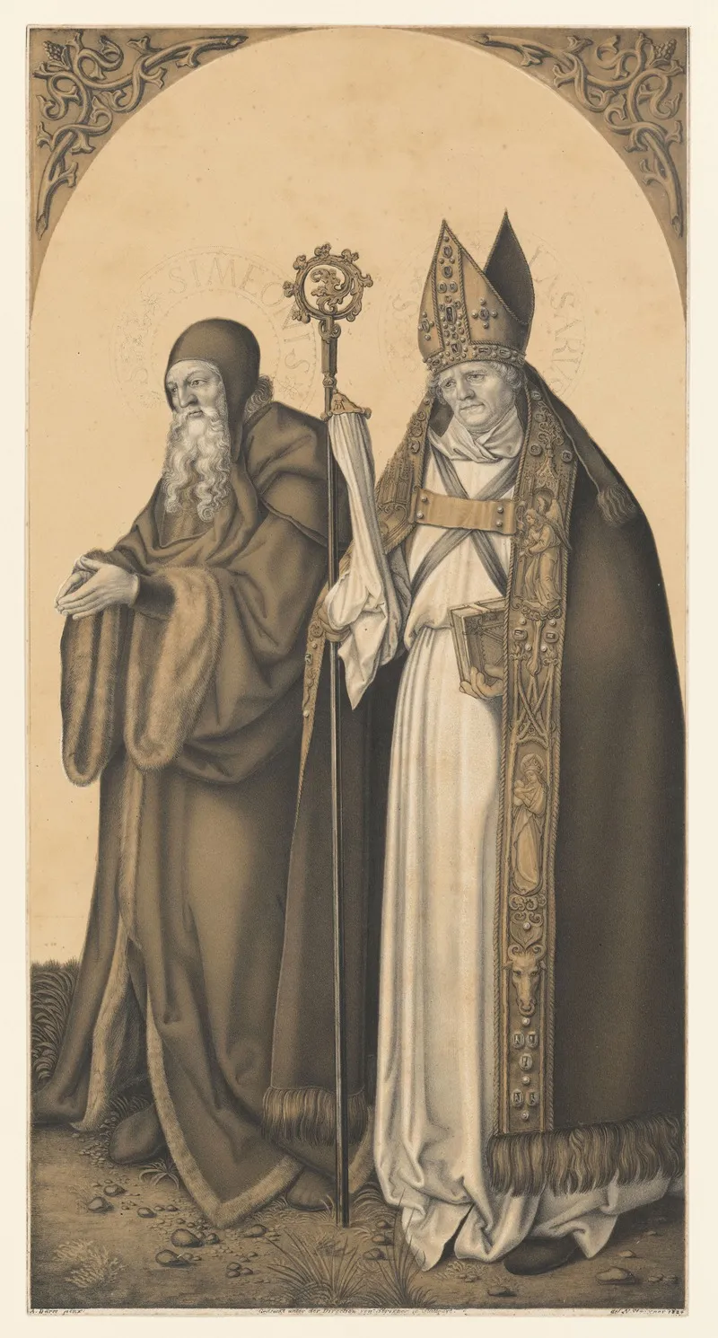 Saint Simon And Lazarus Wall Art by Johann Nepomuk Strixner - High-Resolution Digital Print