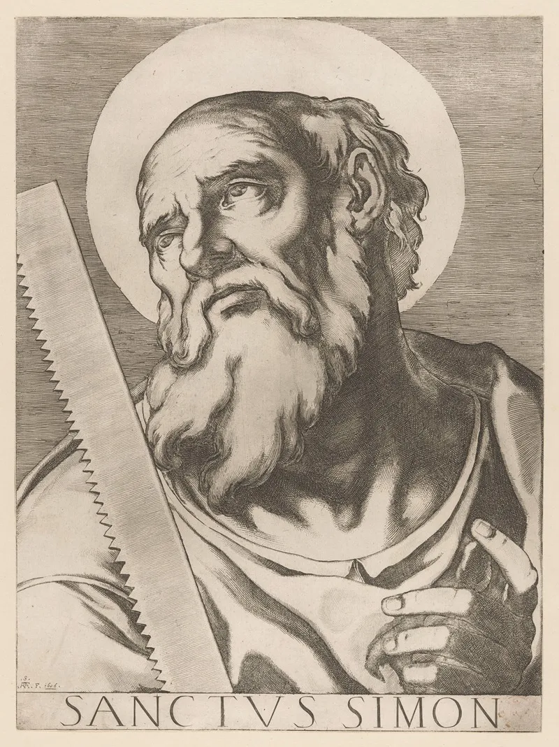 Saint Simon The Zealot 2 Wall Art by Raffaello Schiaminossi - High-Resolution Digital Print