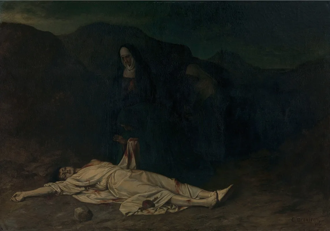 Saint Stephen As A Martyr Wall Art by Constantin Meunier - High-Resolution Digital Print