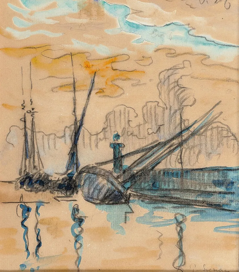 Saint Tropez La Jetee Wall Art by Paul Signac - High-Resolution Digital Print