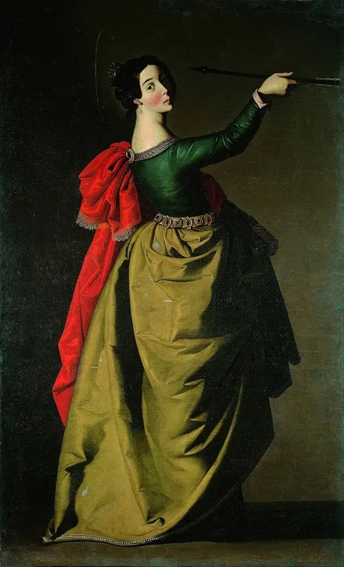 Saint Ursula 2 Wall Art by Francisco de Zurbarán - High-Resolution Digital Print