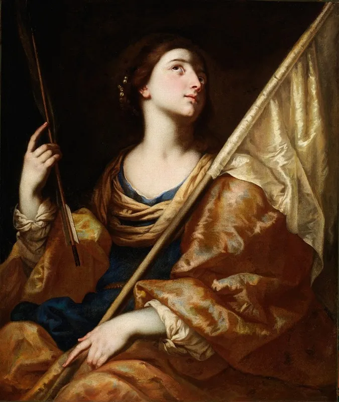 Saint Ursula Wall Art by Bernardo Cavallino - High-Resolution Digital Print