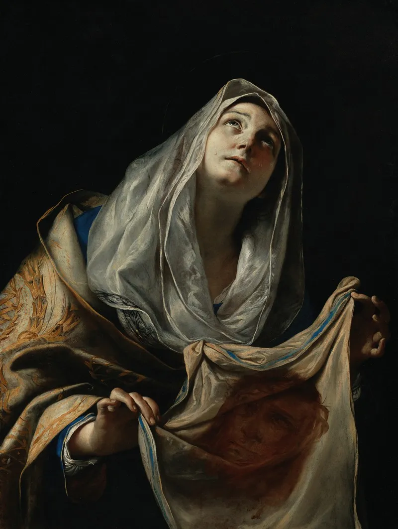 Saint Veronica With The Veil Wall Art by Mattia Preti - High-Resolution Digital Print