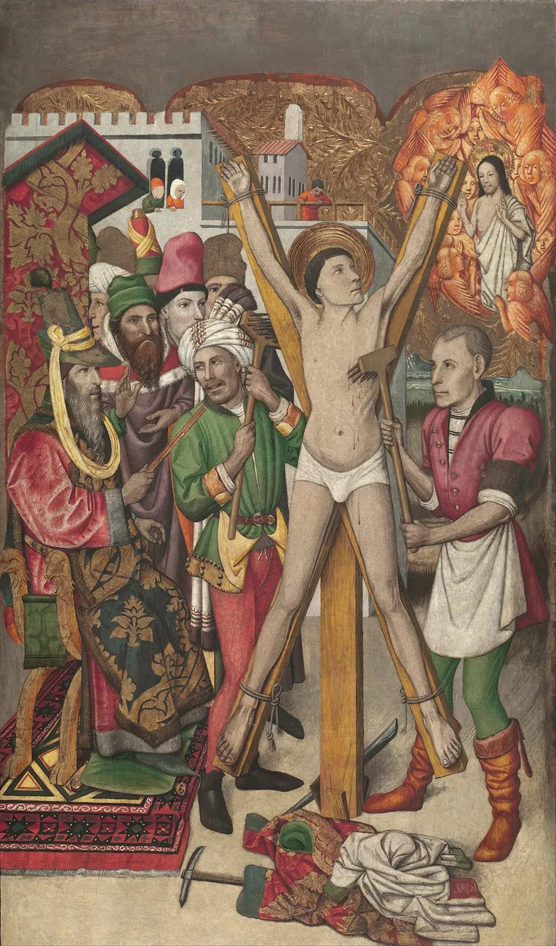 Saint Vincent On The Rack Wall Art by Jaume Huguet   - High-Resolution Digital Print