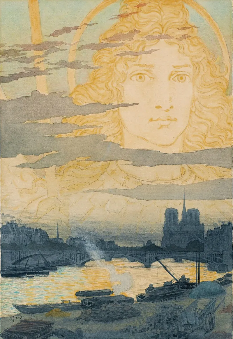 Sainte Genevieve Veillant Sur Paris