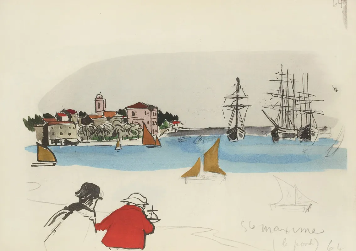 Sainte Maxime Le Pont Wall Art by Paul Goute - High-Resolution Digital Print