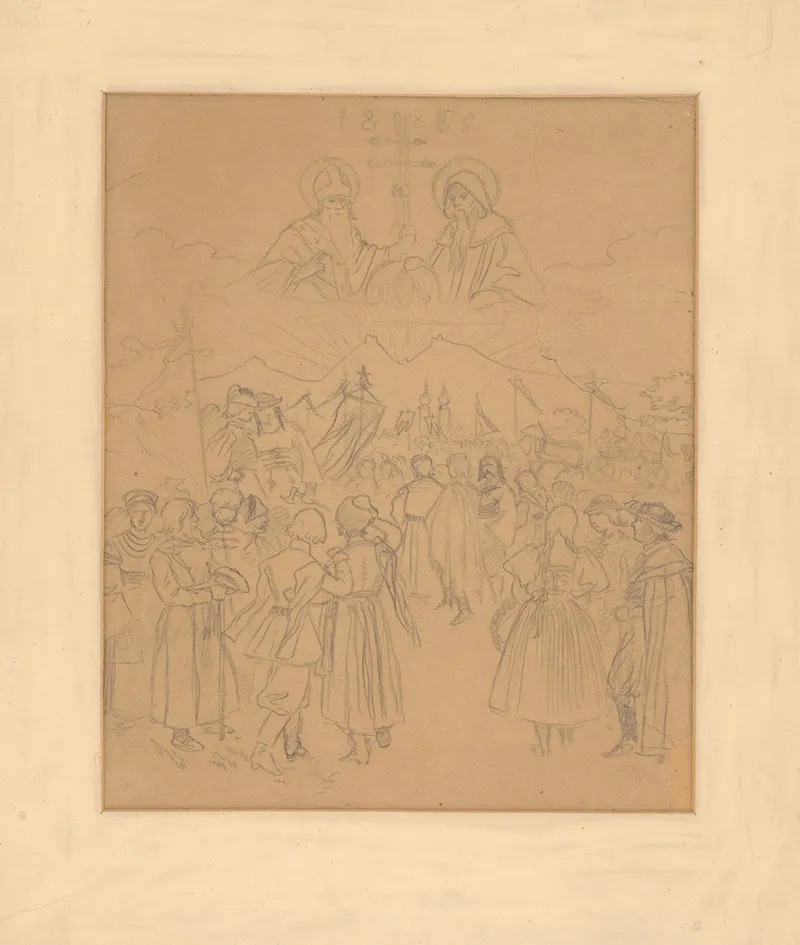 Saints Cyril And Methodius Wall Art by Mikoláš Aleš - High-Resolution Digital Print