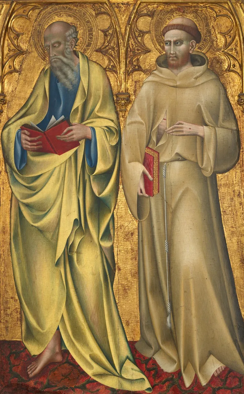 Saints Matthew And Francis Wall Art by Giovanni di Paolo - High-Resolution Digital Print