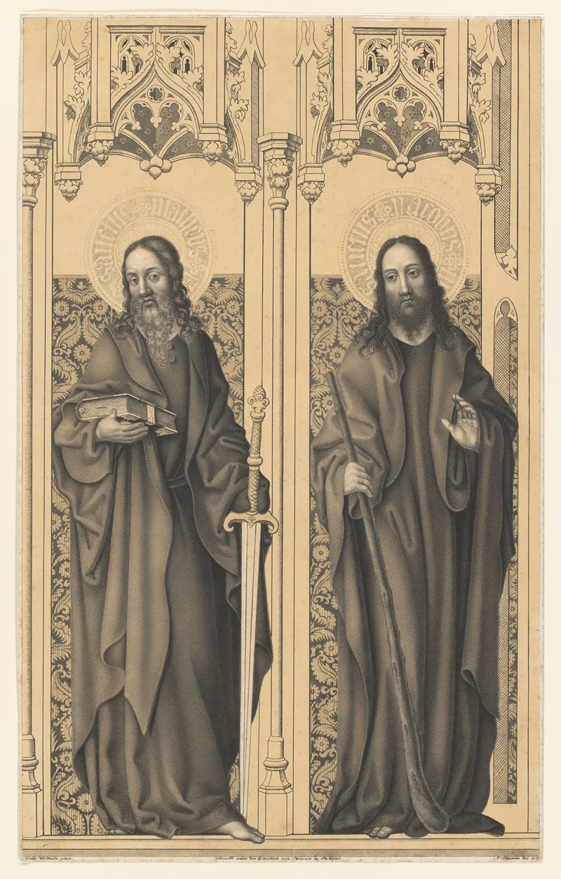 Saints Matthew And James Wall Art by Johann Nepomuk Strixner - High-Resolution Digital Print
