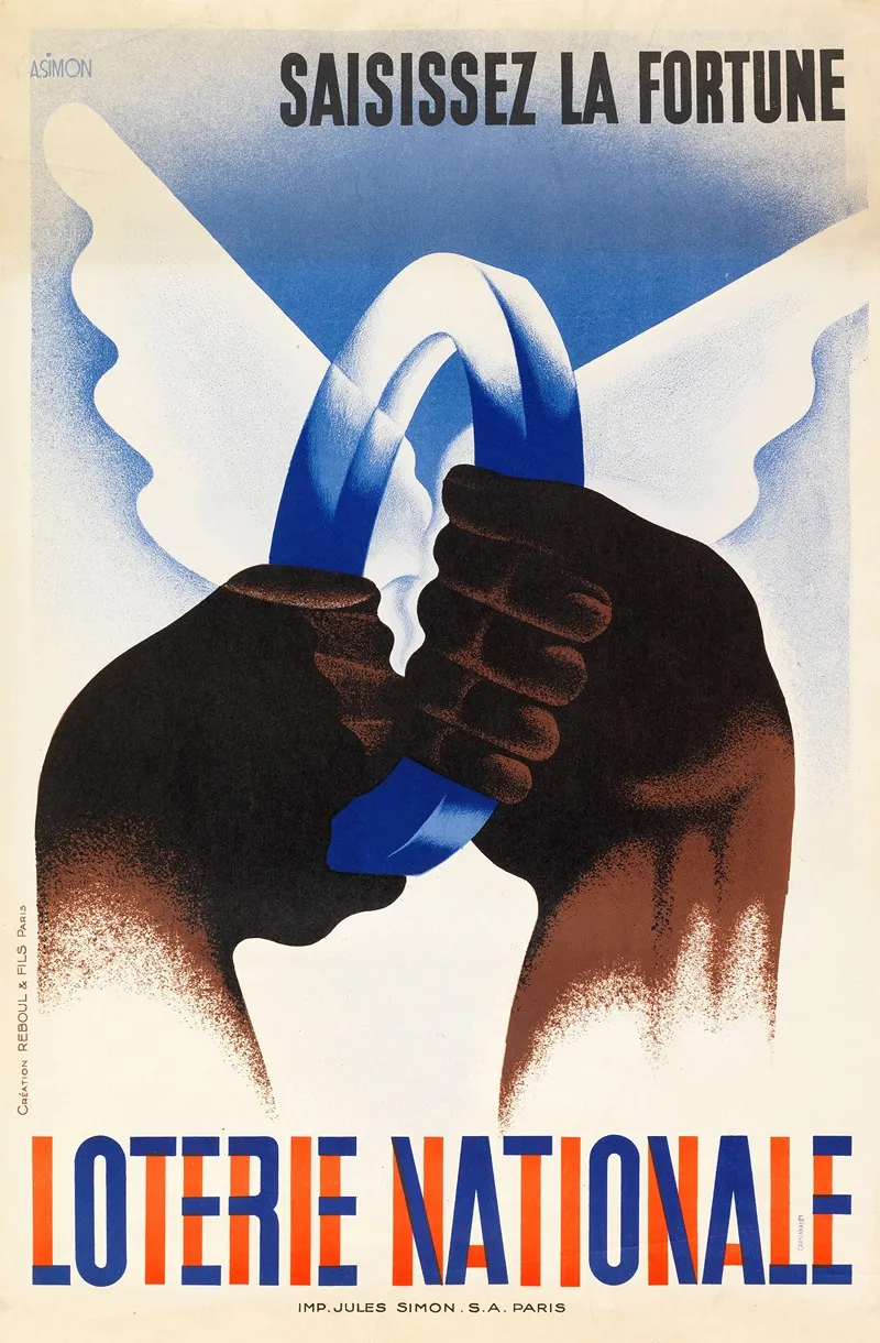 Saisissez La Fortune Loterie Nationale Wall Art by Imp. Jules Simon - High-Resolution Digital Print