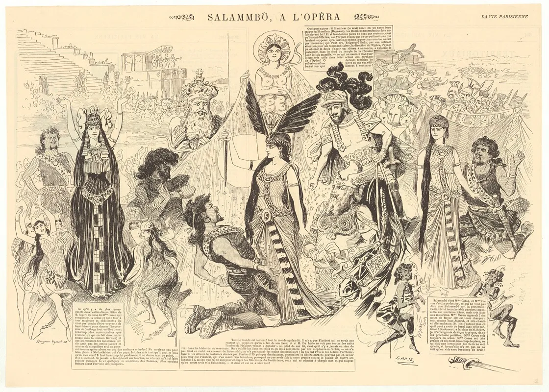 Salammbo A Lopera Wall Art by Sahib (Louis Ernest Lesage) - High-Resolution Digital Print