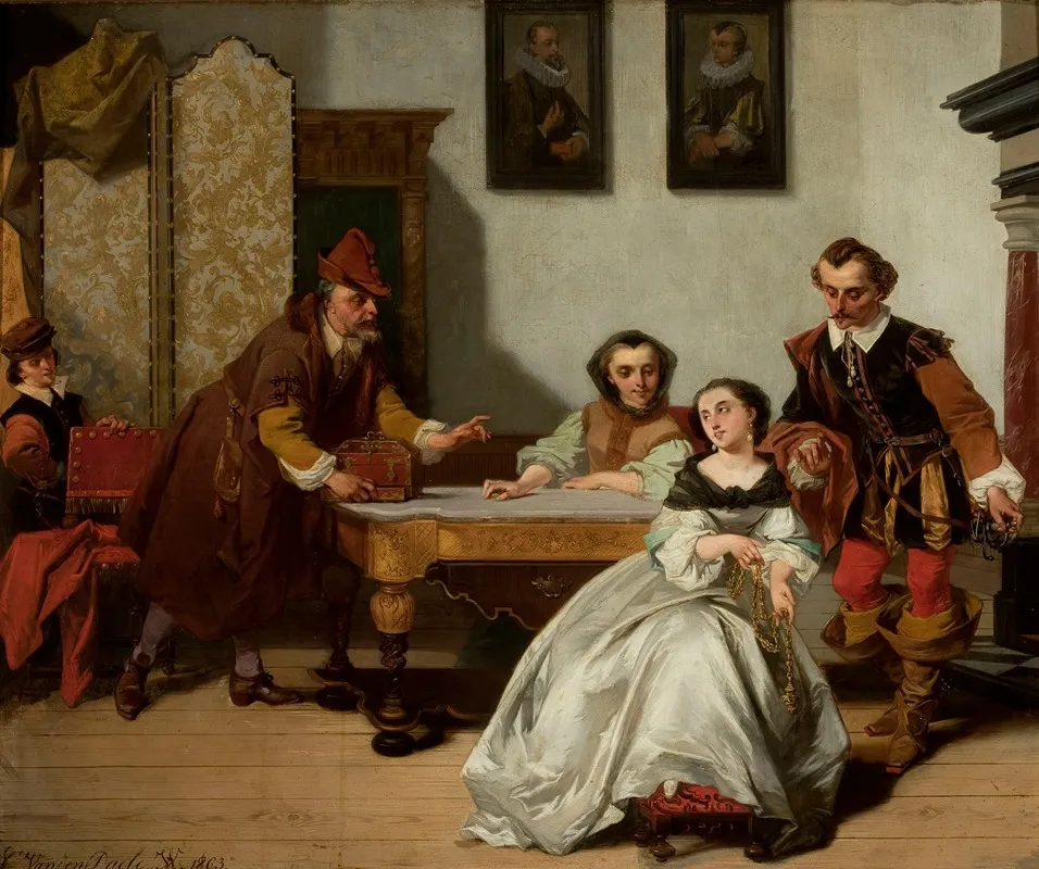 Sale Of Jewels 2 Wall Art by Casimir van den Daele - High-Resolution Digital Print