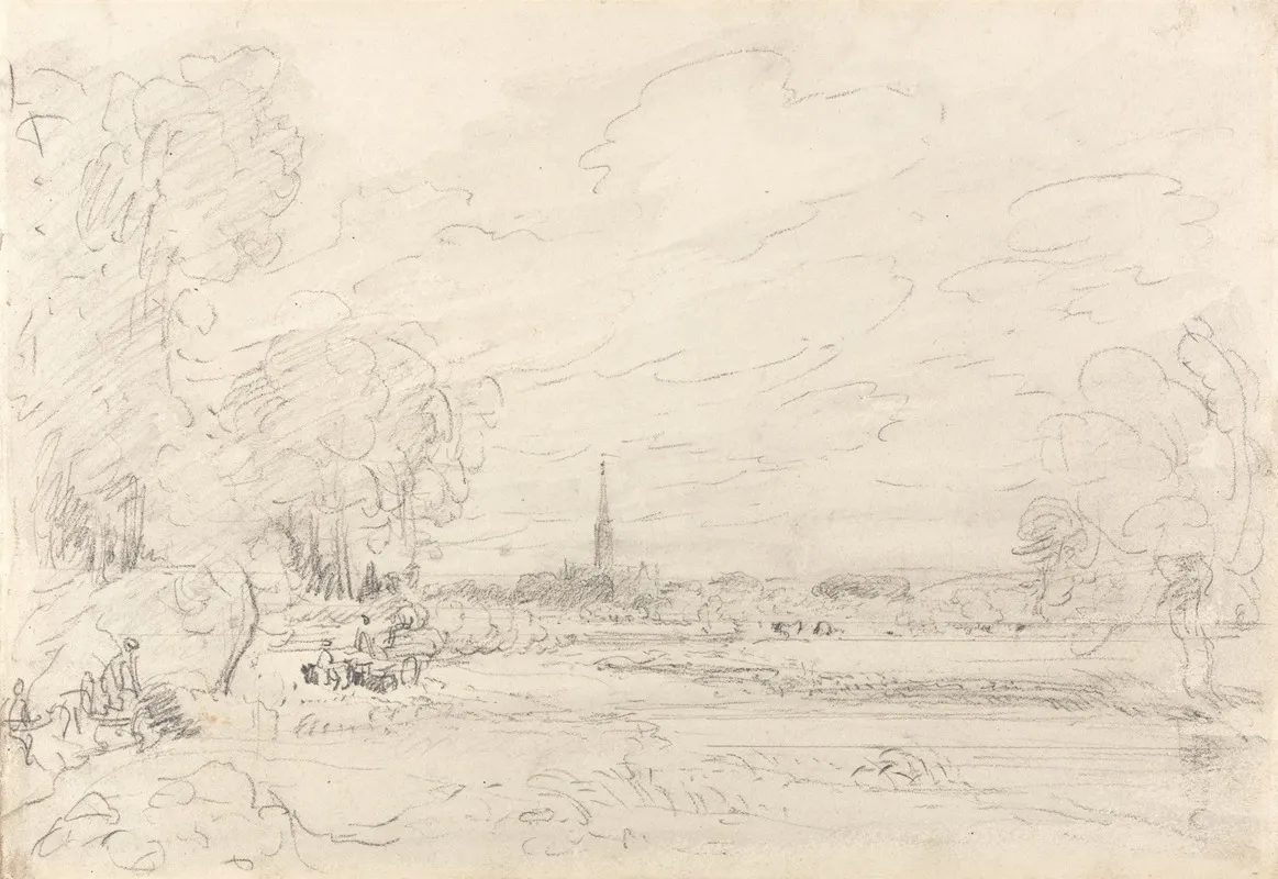 Salisbury Cathedral From The Meadows 3