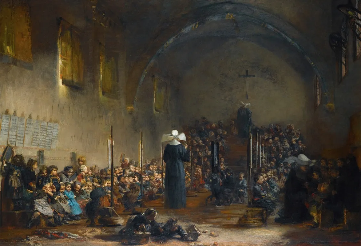Salle Dasile De La Charite Wall Art by Jules-Alexandre Patrouillard - High-Resolution Digital Print