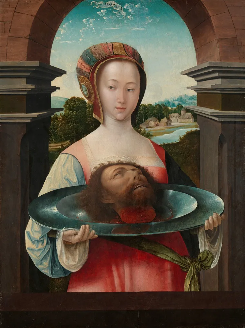 Salome With The Head Of John The Baptist 4 Wall Art by Jacob Cornelisz. van Oostsanen - High-Resolution Digital Print