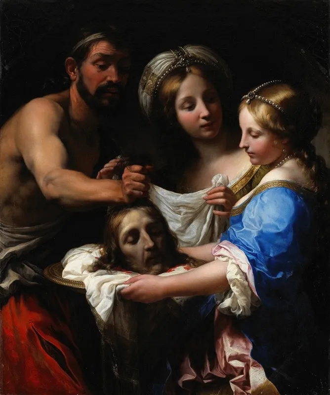 Salome With The Head Of Saint John The Baptist 3 Wall Art by Onorio Marinari - High-Resolution Digital Print