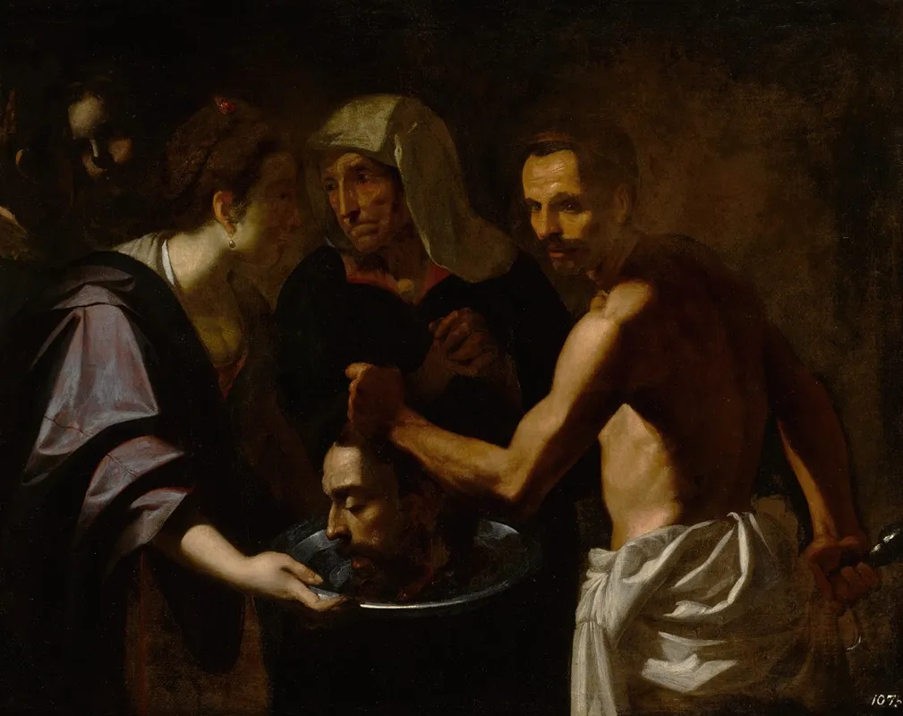 Salome With The Head Of Saint John The Baptist Wall Art by Carlo Sellitto - High-Resolution Digital Print
