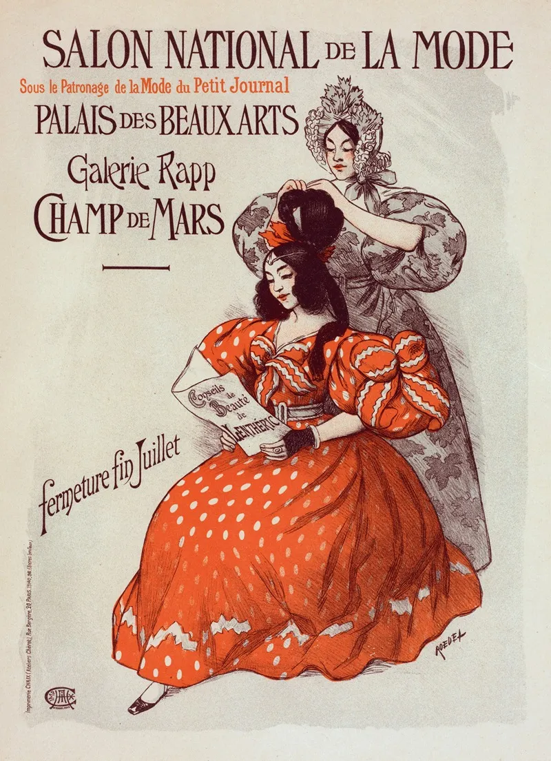 Salon De La Mode 2 Wall Art by Auguste Roedel - High-Resolution Digital Print