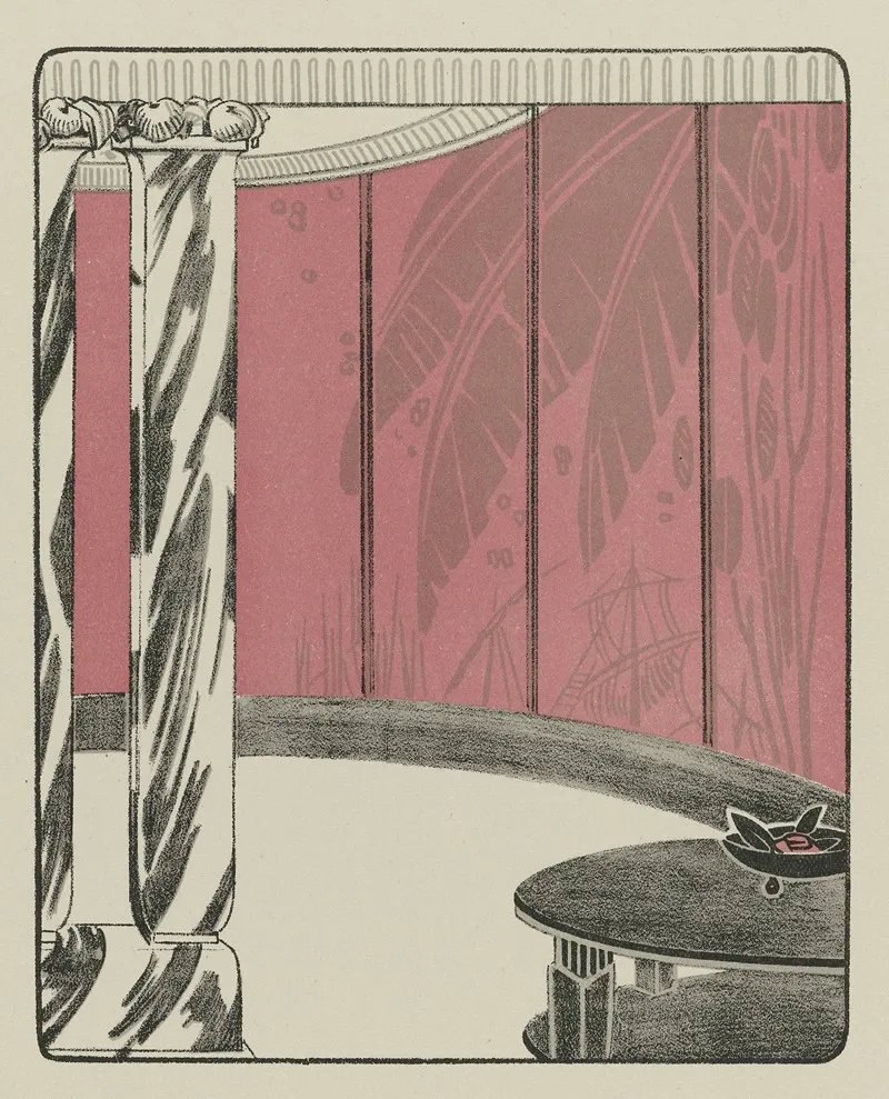 Salon De Laque Gris Rose Wall Art by MAM - High-Resolution Digital Print