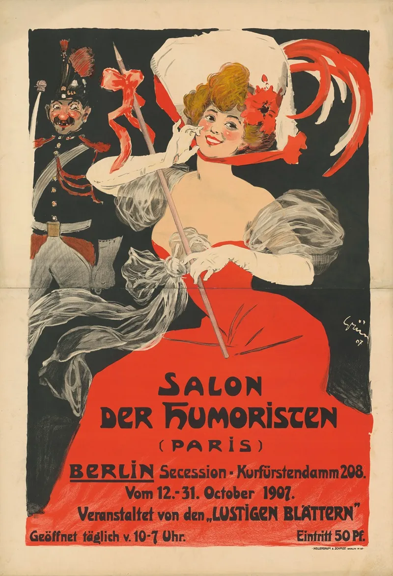 Salon Der Humoristen Paris Berlin Seccession Wall Art by Jules-Alexandre Grün - High-Resolution Digital Print