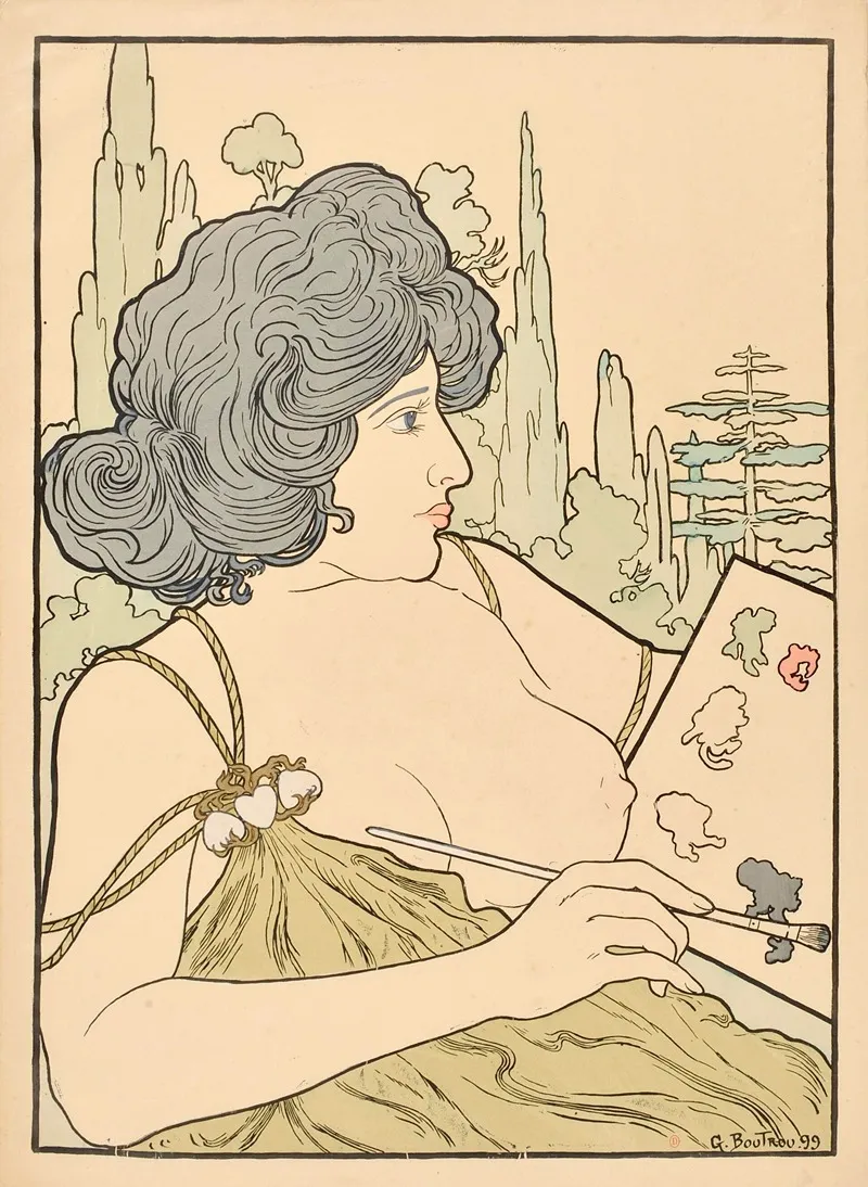 Salon Des Cent 22 Wall Art by G. Boutrou - High-Resolution Digital Print