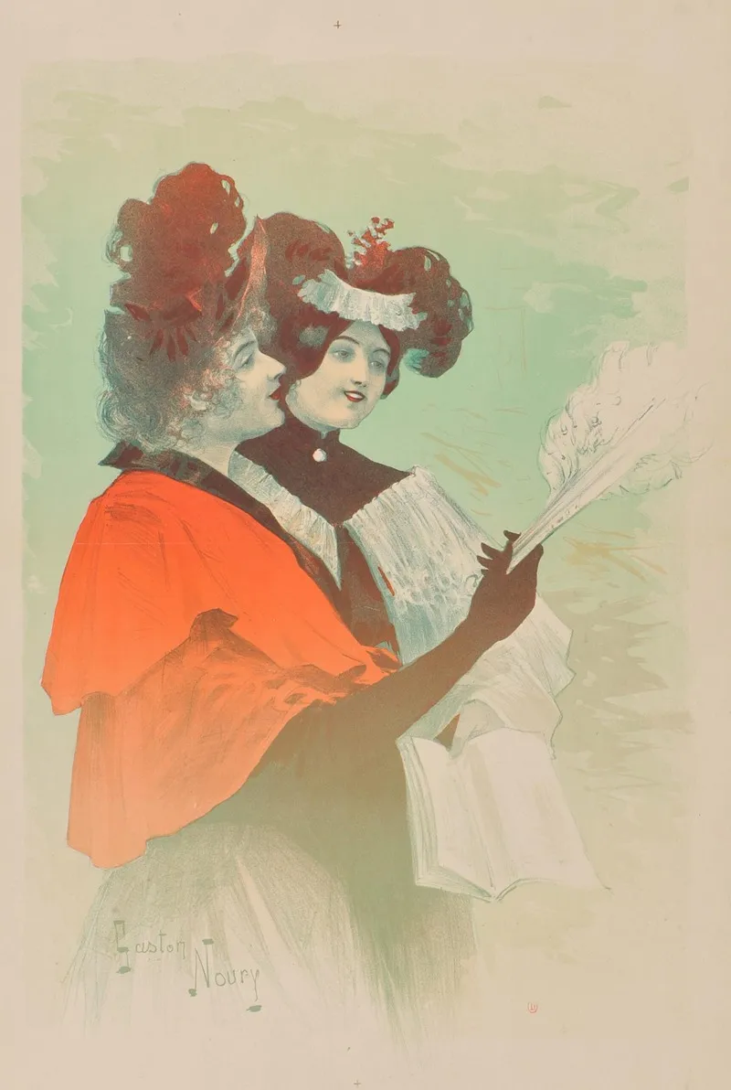 Salon Des Cent 23 Wall Art by Gaston Noury - High-Resolution Digital Print