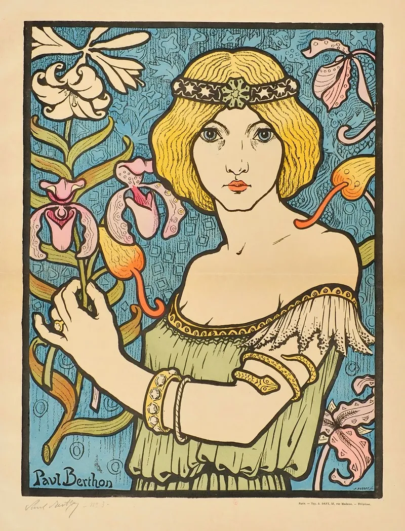 Salon Des Cent 26 Wall Art by Paul Berthon - High-Resolution Digital Print