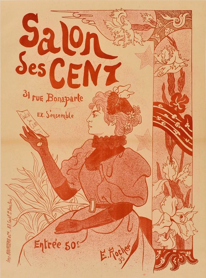 Salon Des Cent 8 Wall Art by Edmond Rocher - High-Resolution Digital Print
