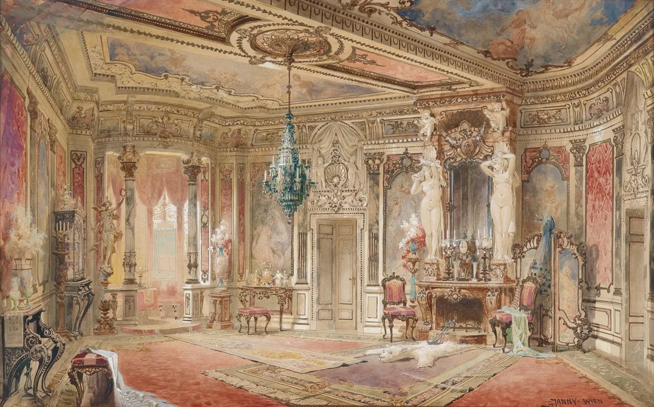 Salon Im Makartstil