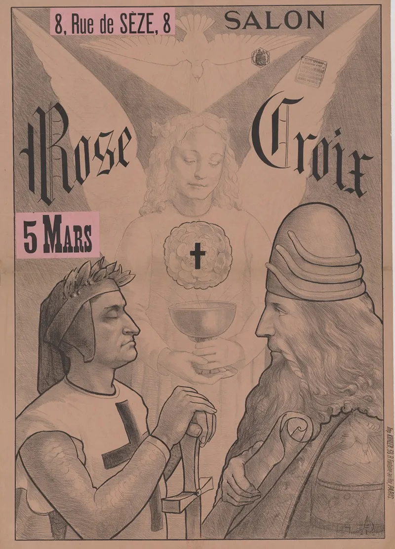 Salon Rose Croix 3eme Salon 1894 Wall Art by Gabriel Albinet - High-Resolution Digital Print