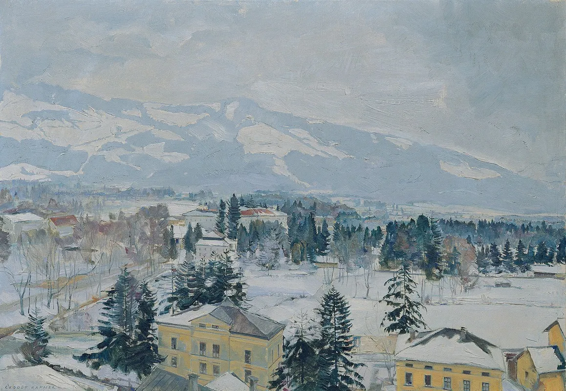 Salzburger Landschaft Mit Kapuzinerberg Wall Art by Rudolf Hafner - High-Resolution Digital Print