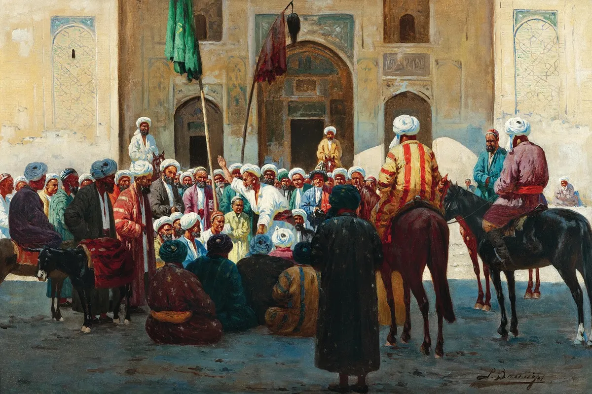 Samarkand Before The Sher Dor Madrasa
