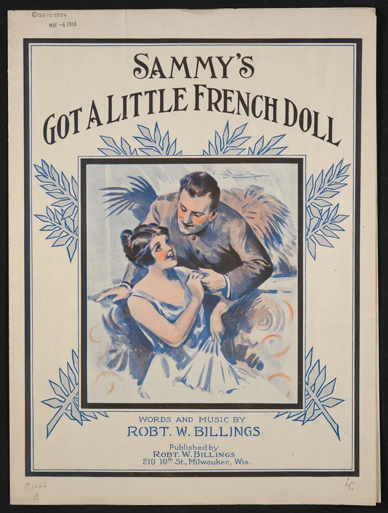 Sammys Got A Little French Doll Wall Art by Anonymous - High-Resolution Digital Print