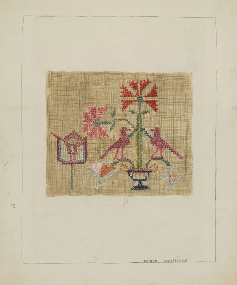 Sampler 23 Wall Art by Esther Martindale - High-Resolution Digital Print