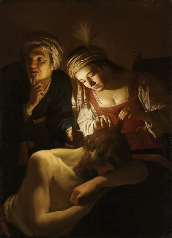Samson And Delilah 2 Wall Art by Gerard van Honthorst - High-Resolution Digital Print