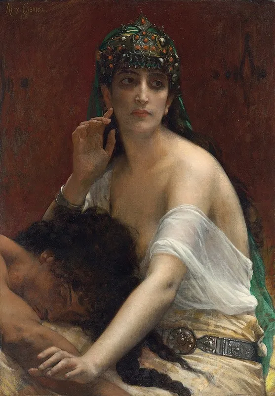Samson And Delilah 6 Wall Art by Alexandre Cabanel - High-Resolution Digital Print