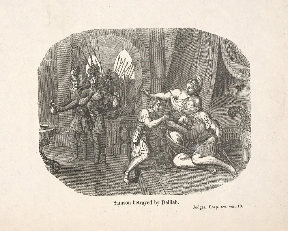 Samson Betrayed By Delilah