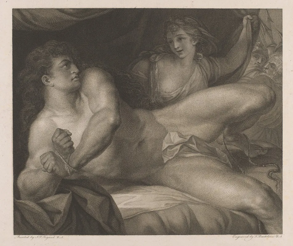Samson Breaking His Bands 2 Wall Art by John Francis Rigaud - High-Resolution Digital Print
