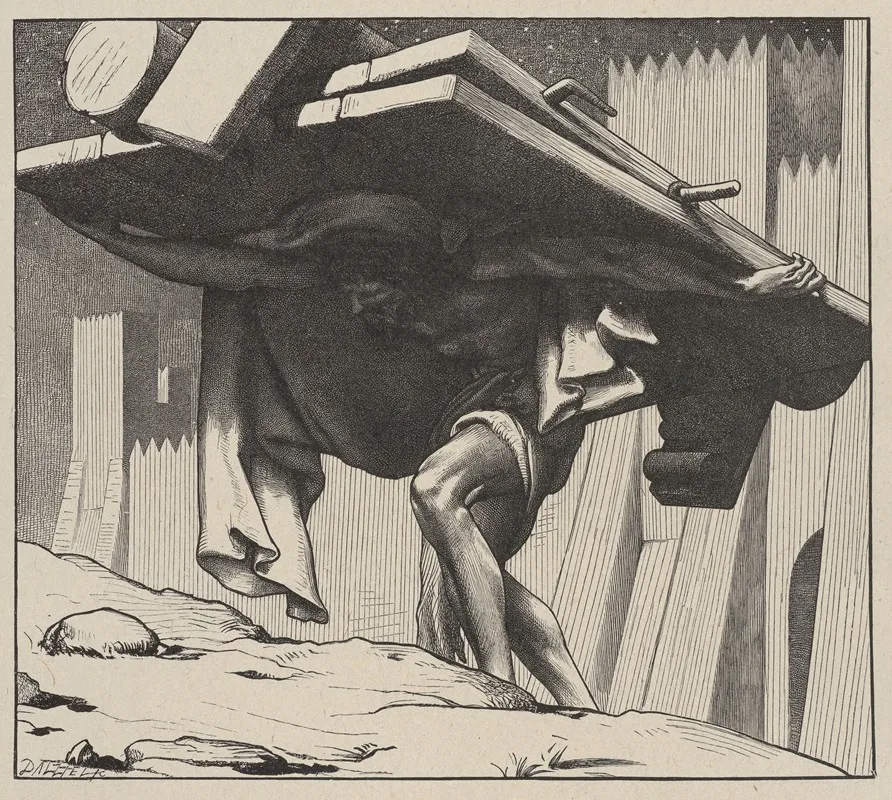 Samson Carrying The Gates Wall Art by Frederic Leighton - High-Resolution Digital Print