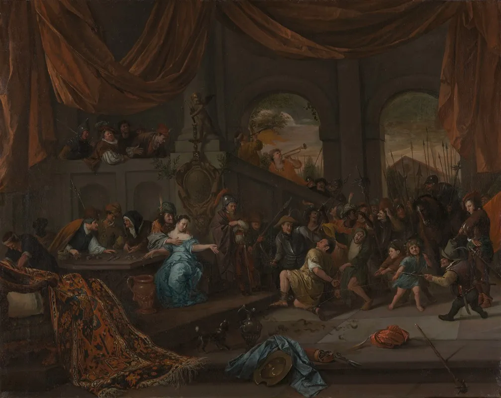 Samson Offended By The Philistines