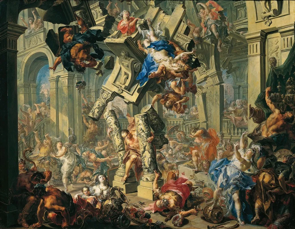 Samsons Revenge Wall Art by Johann Georg Platzer - High-Resolution Digital Print